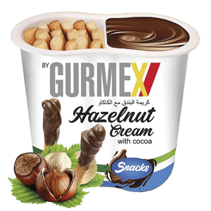 Gurmex Snacks, Křupané tyčinky s lískooříškovým krémem, 55g
