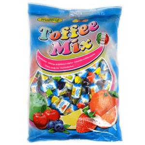 Woogie Toffee Mix, ovocné žvýkací bonbóny 1kg