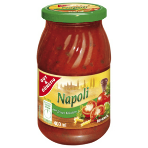 GG Rajčatová omáčka na těstoviny Napoli s bylinkami 400ml