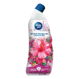 Ambi Pur WC Aktivní hygienický čisticí gel s vůní růžového ibišku a růží 750ml