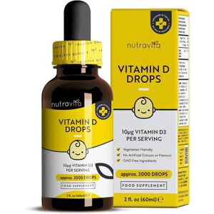 Nutravita, vitamin D kapky, 60 ml