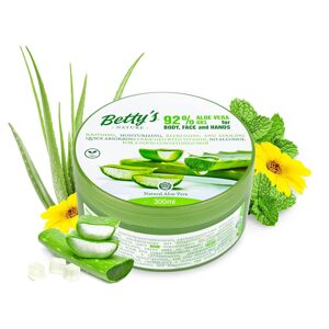 Bettys Nature Betty's Nature Vyživující tělový gel s 92% obsahem Aloe Vera, 300ml