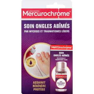 Mercurochrome Soin Ongles Abîmés, péče o poškozené nehty mykózou, 3,3 ml