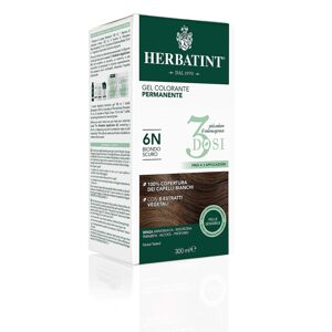 Herbatint, permanentní barva na vlasy - gel, odstín 6N Dark Blonde, 300 ml