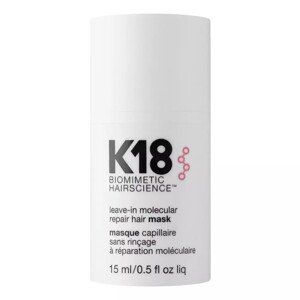 K18, molekulární bezoplachová maska na vlasy, 15 ml