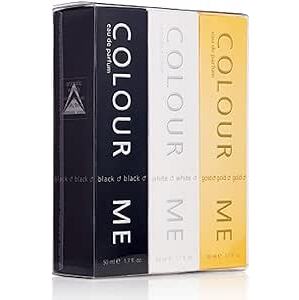 COLOUR Me Black/White/Gold EDP, 3 x 50 ml