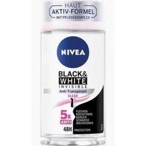NIVEA 48h bílo-černý dámsky deodorant  roll-on de 50mL