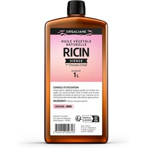 Orgaliane Ricinový olej přírodní, lisovaný za studena, 1 L