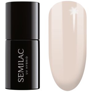 Semilac, UV gel lak na nehty hybrid, odstín Second skin nude, 7 ml